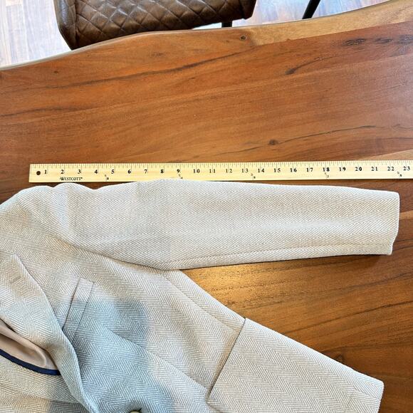 Paul Womens 2-Piece Jacket & Pant Suit Small Slim Fit Chevron Gray European - Picture 6 of 16